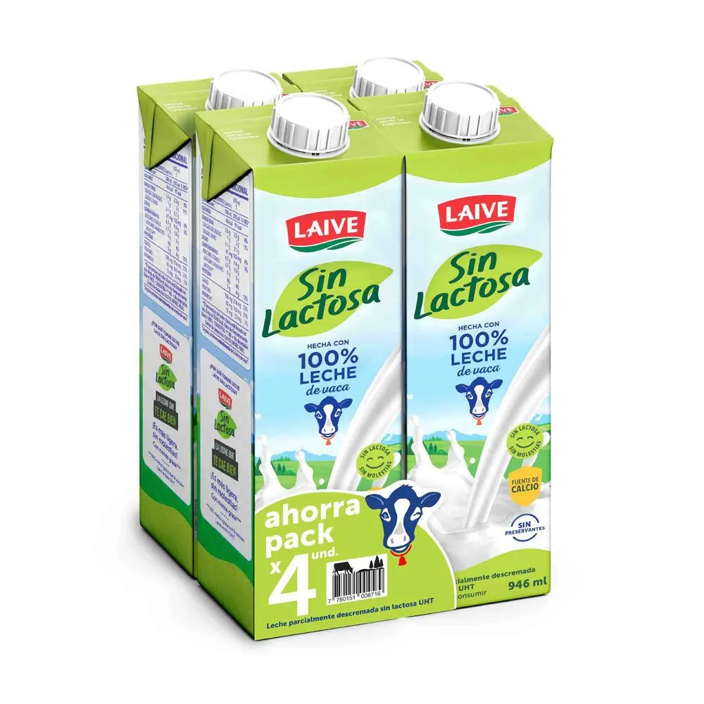 Leche sin Lactosa LAIVE UHT...
